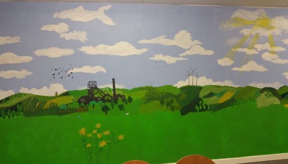 The Snap Tin Cafe Mural