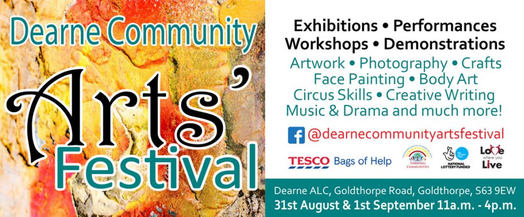 Dearne Community Arts Festival - Exhibitions, Performances, Workshops & Demonstrations