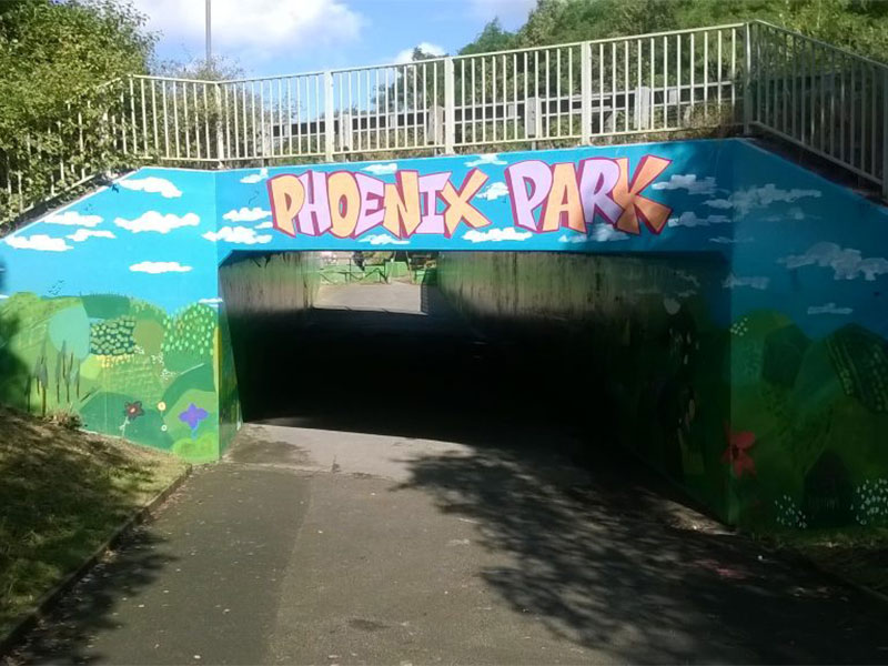 phoenix park underpass mural finished